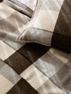 L&M Home Alby Chocolate Australian Wool Blanket Store