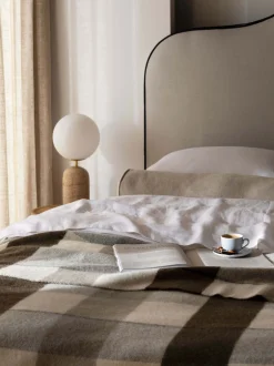 L&M Home Alby Chocolate Australian Wool Blanket Store