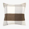 L&M Home Alby Chocolate Australian Wool Cushion Clearance