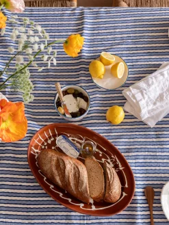 L&M Home Algarve Ocean Table Cloth Hot