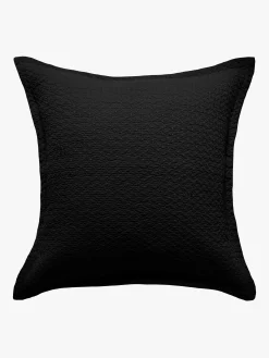 L&M Home Aspen Black Pure Cotton Quilted Pillowcases Hot