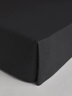 L&M Home Aspen Black Pure Cotton Valance Hot