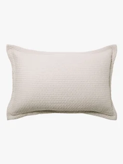 L&M Home Aspen Oatmeal Pure Cotton Quilted Pillowcases Fashion
