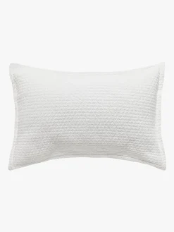 L&M Home Aspen White Pure Cotton Quilted Pillowcases Best