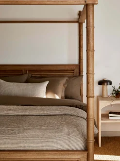 L&M Home Avenue Cafe Linen & Cotton Duvet Cover Set Shop