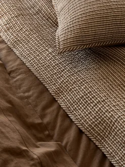 L&M Home Avenue Cafe Linen & Cotton Sheet Set Outlet