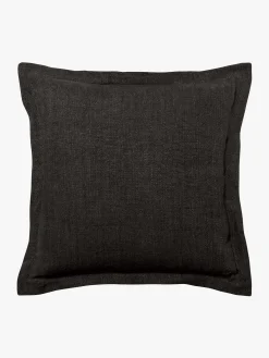 L&M Home Burton Liquorice Tailored Heavy Linen Cushion Store