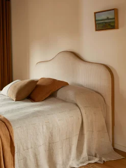 L&M Home Burton Toffee Tailored Heavy Linen Cushion Fashion