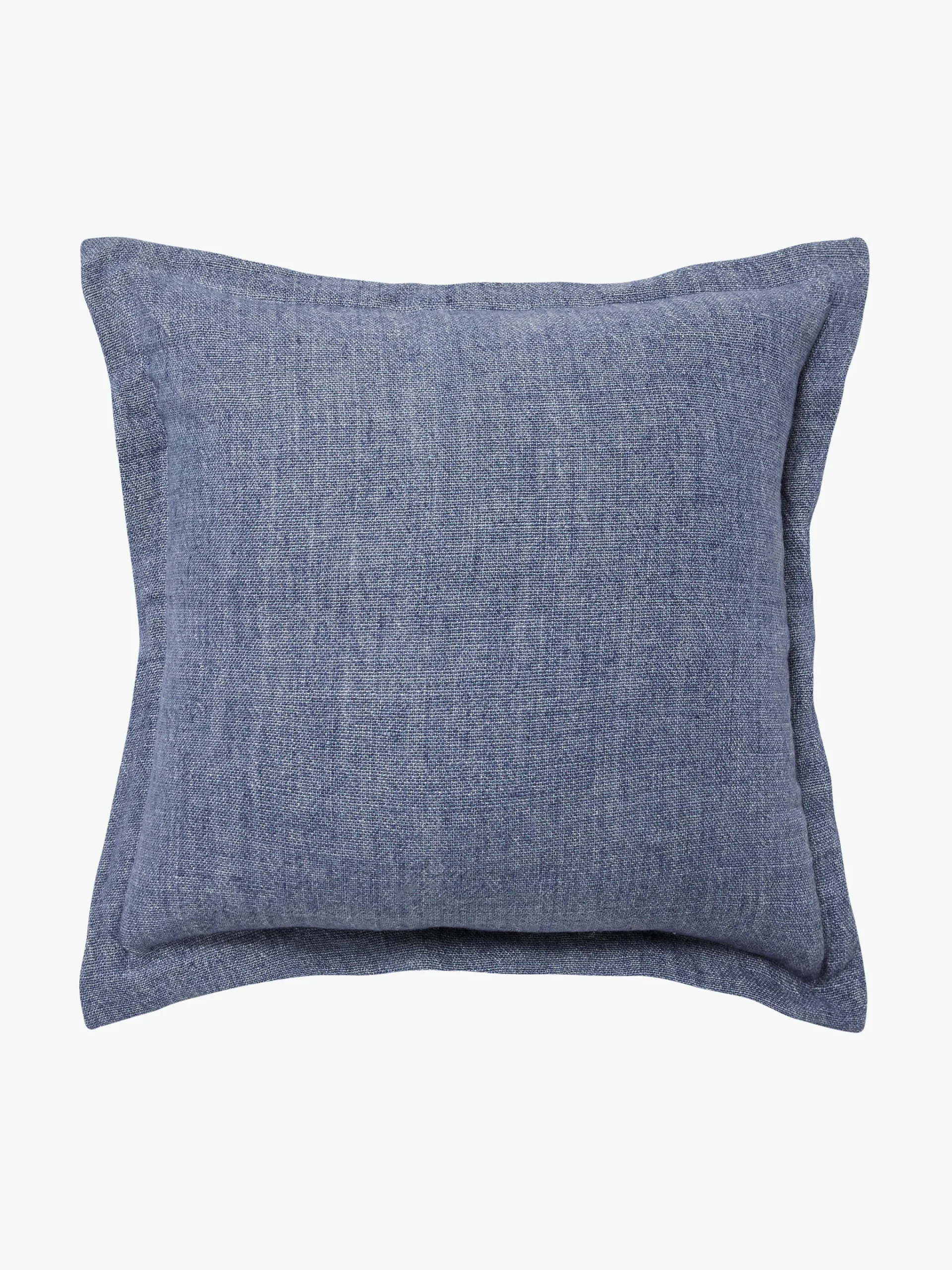 L&M Home Burton Vintage Blue Tailored Heavy Linen Cushion Discount