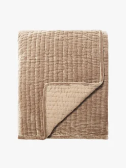 L&M Home Cino Cacao Cotton Velvet Quilt Clearance