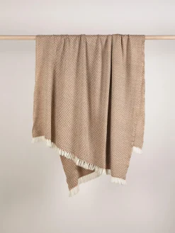 L&M Home Copenhagen Brulee Pure Cashmere Throw Flash Sale