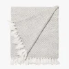 L&M Home Copenhagen Silver Pure Cashmere Throw Flash Sale