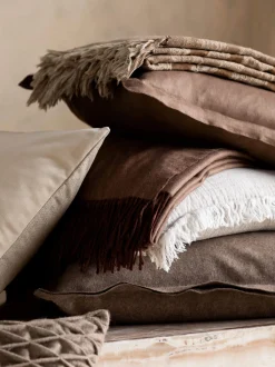 L&M Home Echo Rye Pure Linen Cushion Store
