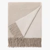 L&M Home Ellis Oatmeal Cashmere/Australian Wool Throw Online