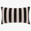 L&M Home Etro Black Stripe Velvet Cushion Cheap