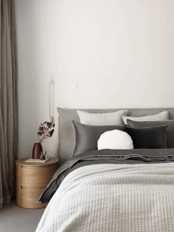 L&M Home Etro Graphite Velvet Cushion Outlet