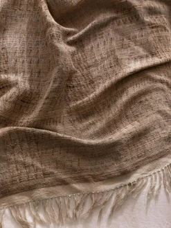 L&M Home Everley Wool & Silk Throw Hot