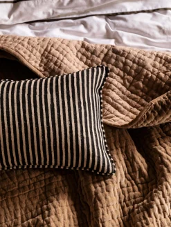 L&M Home Gia Black Reversible Linen Cushion Fashion