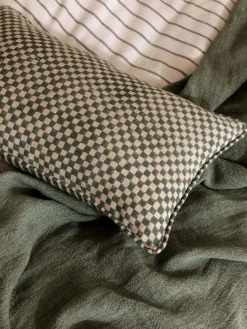 L&M Home Gia Jade Reversible Linen Cushion Discount