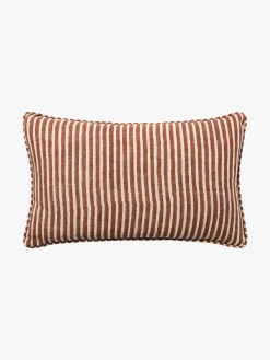L&M Home Gia Terracotta Reversible Linen Cushion Flash Sale