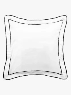 L&M Home Grosgrain Black Egyptian Cotton Tailored Pillowcases Sale