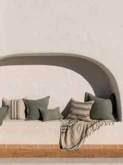 L&M Home Lagos Jade Linen Cushion Store
