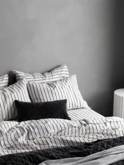 L&M Home Loft Graphite Linen & Cotton Duvet Cover Set Online
