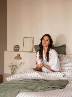 L&M Home Loft Sage Linen & Cotton Pillowcases Shop