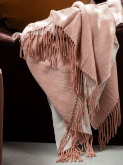 L&M Home Mix Earth Cashmere/Australian Wool Throw Cheap