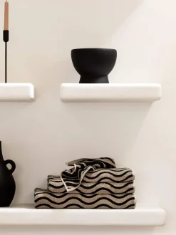 L&M Home Mona Black Candle Holder Outlet