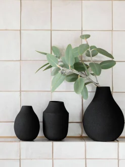 L&M Home Mona Chalk Trio of Vases Outlet