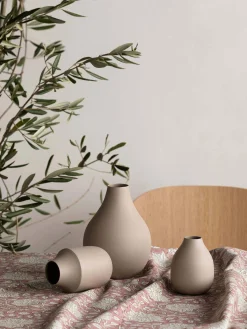 L&M Home Mona Chalk Trio of Vases Outlet