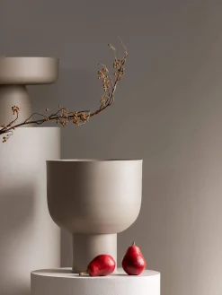 L&M Home Mona Latte Curve Planter Shop