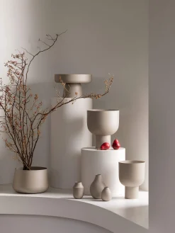 L&M Home Mona Latte Pedestal Best Sale