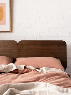 L&M Home Mondo Clay Organic French Linen Duvet Cover Set Hot