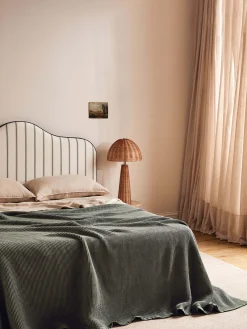 L&M Home Mondo Oatmeal Organic French Linen Sheet Set Outlet