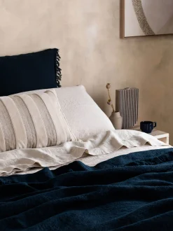 L&M Home Mondo Oatmeal Organic French Linen Sheet Set Outlet