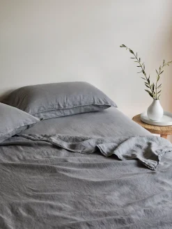 L&M Home Mondo Storm Organic French Linen Sheet Set Discount