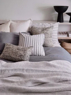 L&M Home Mondo Storm Organic French Linen Sheet Set Discount