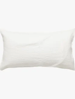 L&M Home Mondo White Organic French Linen Pillowcases Store