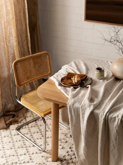 L&M Home Moss Oatmeal French Linen Table Cloth Hot