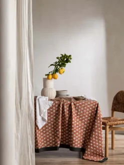 L&M Home Moss White French Linen Napkin Set Sale