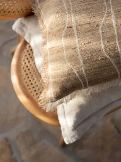 L&M Home Palermo Natural French Linen Rectangle Cushion Best