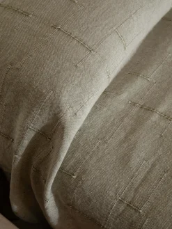 L&M Home Palermo Sage French Linen Bedcover New