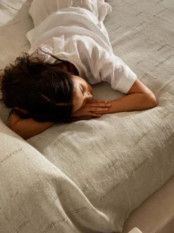 L&M Home Palermo Sage French Linen Bedcover New