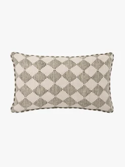 L&M Home Quinn Olive Reversible Linen Cushion Online