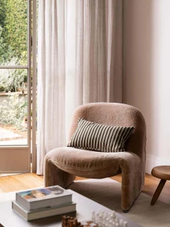 L&M Home Quinn Olive Reversible Linen Cushion Online