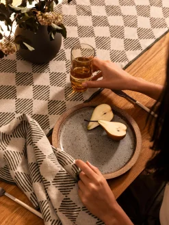 L&M Home Quinn Olive Table Runner New