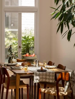 L&M Home Quinn Olive Table Runner New