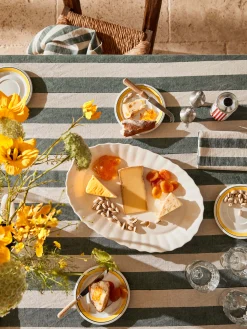 L&M Home Riviera Jade Table Cloth Fashion